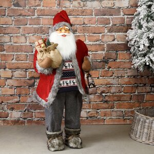 Большой Норвежский Санта с подарками и фонариком 122 см Peha фото 1