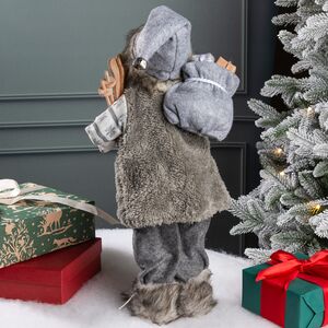 Санта - Северный волшебник с подарками и лыжами 45 см Peha фото 3