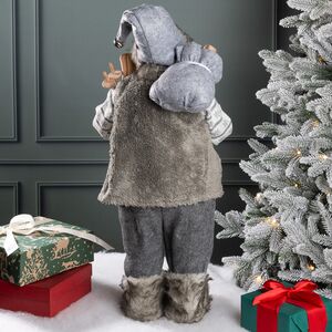 Санта - Северный волшебник с подарками и лыжами 60 см Peha фото 3