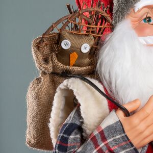 Декоративная фигура Санта-Клаус из Бергена в клетчатом наряде 78 см Peha фото 4