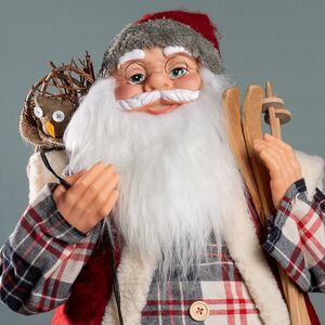 Декоративная фигура Санта-Клаус из Бергена в клетчатом наряде 78 см Peha фото 2