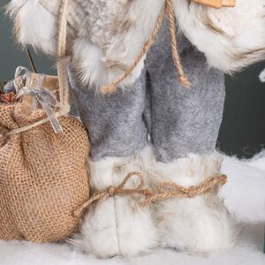 Санта в овечьей шубе с подарками и лыжами 46 см Peha фото 4