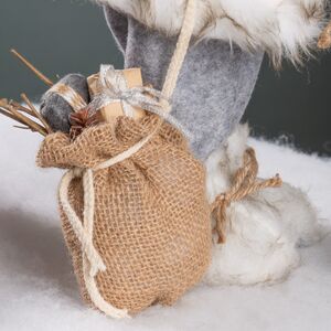 Санта в овечьей шубе с подарками и лыжами 46 см Peha фото 8