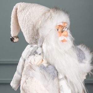 Санта в овечьей шубе с подарками и лыжами 46 см Peha фото 6