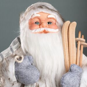 Санта в овечьей шубе с подарками и лыжами 61 см Peha фото 2