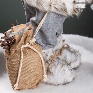 Санта в овечьей шубе с подарками и лыжами 61 см Peha фото 8