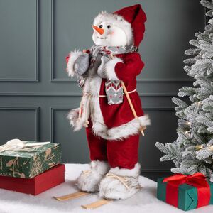 Фигура под елку Норвежский Снеговик Флоренц на лыжах 60 см Peha фото 5