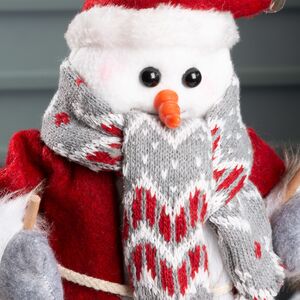 Фигура под елку Норвежский Снеговик Флоренц на лыжах 30 см Peha фото 2