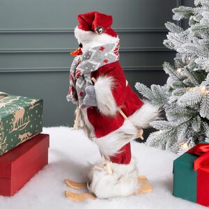 Фигура под елку Норвежский Снеговик Флоренц на лыжах 30 см Peha фото 7