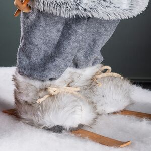 Фигура под елку Датский Снеговик Флоренц на лыжах 60 см Peha фото 4