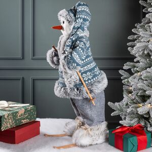 Фигура под елку Датский Снеговик Флоренц на лыжах 60 см Peha фото 7