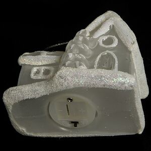 Светящаяся елочная игрушка Домик с Елочкой на батарейке 7.5*5*7.2 см, подвеска Snowhouse фото 7