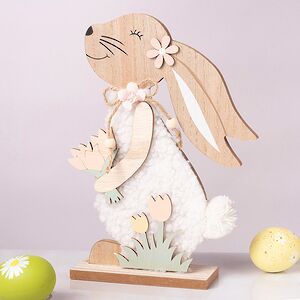 Декоративная фигурка Кролик Глория с Цветочком 25 см