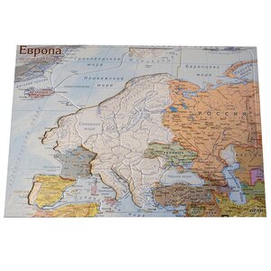 Пазл Карта Европы, 49 элементов, 32*23 см Гео Трейд фото 2