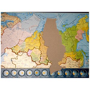 Пазл Карта России, 33 детали, 32*23 см Гео Трейд фото 3