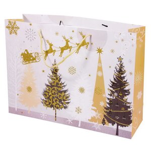 Подарочный пакет Magic Christmas - Полёт Санты 33*46 см Due Esse Christmas фото 2
