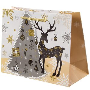 Подарочный пакет Magic Christmas - Волшебный Олень 23*18 см