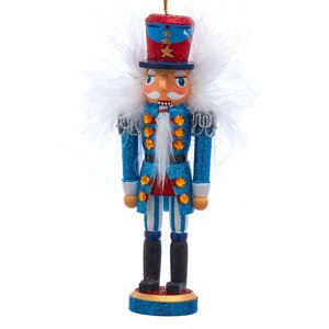 Деревянная елочная игрушка Щелкунчик - Blue Garde Magique 15 см, подвеска