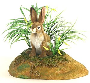 Мягкая игрушка Заяц, 17 см