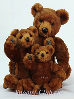 Мягкая игрушка Медведь серебристый, 28 см