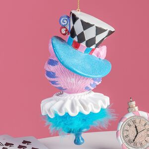 Елочная игрушка Чеширский Кот - Алиса в Стране Чудес 15 см, подвеска Kurts Adler фото 5