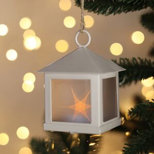 Фонарик Светлячок 6*8 см белый, 1 теплая белая LED лампа на батарейке, подвеска Koopman фото 3