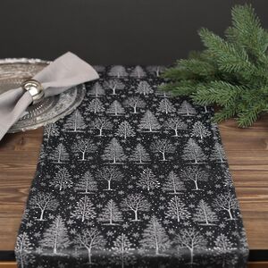 Новогодняя дорожка Шварцвальд 150*32 см черная Koopman фото 4
