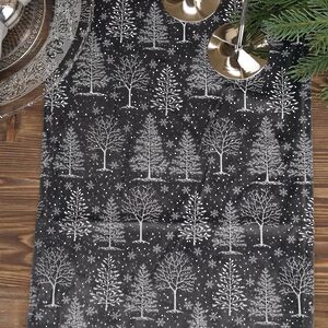 Новогодняя дорожка Шварцвальд 150*32 см черная Koopman фото 2