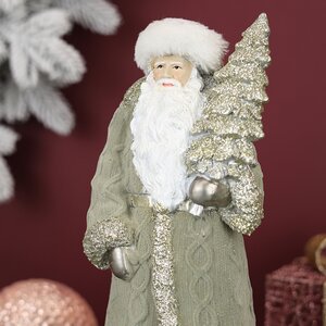Статуэтка Санта Клаус из Гётеборга с заиндевелой ёлочкой 29 см Edelman фото 2