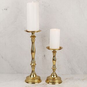 Металлический подсвечник для 1 свечи Марэль 31 см золотой Koopman фото 4