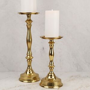 Металлический подсвечник для 1 свечи Марэль 31 см золотой Koopman фото 2