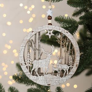 Декоративный светильник Apeldoorn Story - Семья оленей 14 см, на батарейках Kaemingk фото 4