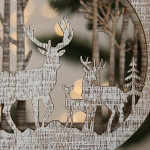 Декоративный светильник Apeldoorn Story - Семья оленей 14 см, на батарейках Kaemingk фото 3