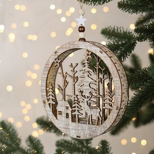 Декоративный светильник Apeldoorn Story - Лесной домик 14 см, на батарейках Kaemingk фото 5