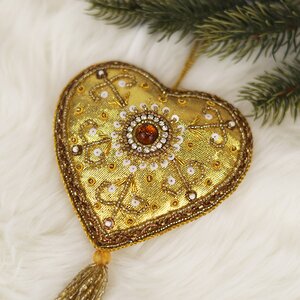 Набор елочных игрушек Golden Venirado 25 см, 3 шт, подвеска Edelman (Эдельман) фото 3