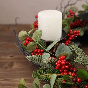 Декоративный подсвечник - венок Greenwood Forest 50 см Edelman фото 6