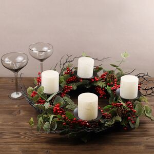 Декоративный подсвечник - венок Greenwood Forest 50 см Edelman фото 7