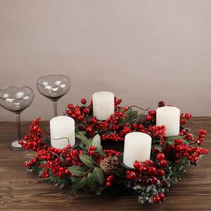 Декоративный подсвечник - венок Брунеаль 50 см Edelman фото 4