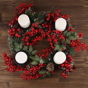 Декоративный подсвечник - венок Брунеаль 50 см Edelman фото 2