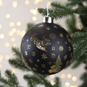 Светящийся елочный шар Онгэри 12 см, на батарейках Peha фото 2