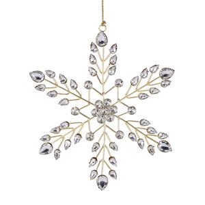 Елочное украшение Снежинка Heavenly Crystal 21 см Goodwill фото 1