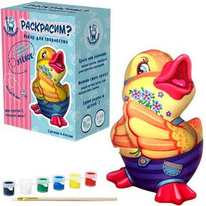 Керамическая фигурка для раскрашивания "Утенок" Игрографика фото 1