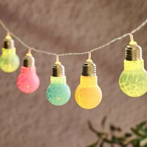 Светодиодная гирлянда Лампочки - Ягодная Карамель, 16 разноцветных ламп, 2.2 м, прозрачный ПВХ, IP20