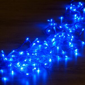 Светодиодная гирлянда для дома 100 синих LED ламп 5 м, синий ПВХ, IP20 Snowhouse фото 1