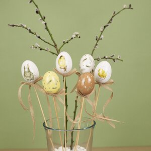 Пасхальные украшения Яйца на палочке Sweet Easter 6 см, 6 шт Kaemingk фото 7