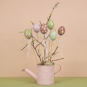 Пасхальные украшения Яйца на палочке Flower Easter 6 см, 6 шт Kaemingk фото 6