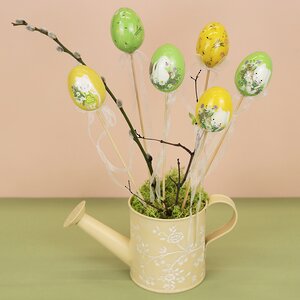 Пасхальные украшения Яйца на палочке Happy Sappy Easter 6 см, 6 шт Kaemingk фото 2