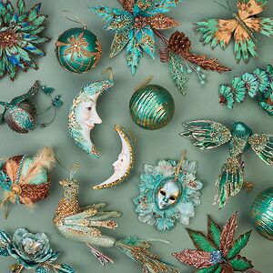 Елочный шар Nava Redonda - Бирюза 10 см Winter Deco фото 3