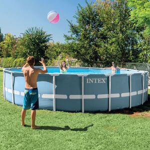 Каркасный бассейн Intex Prism Frame 457*122 см голубой, картриджный фильтрс, аксессуары INTEX фото 2
