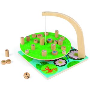 Настольная игра-балансир Лист кувшинки, дерево Janod фото 7